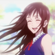 Rika smiles at the camera.